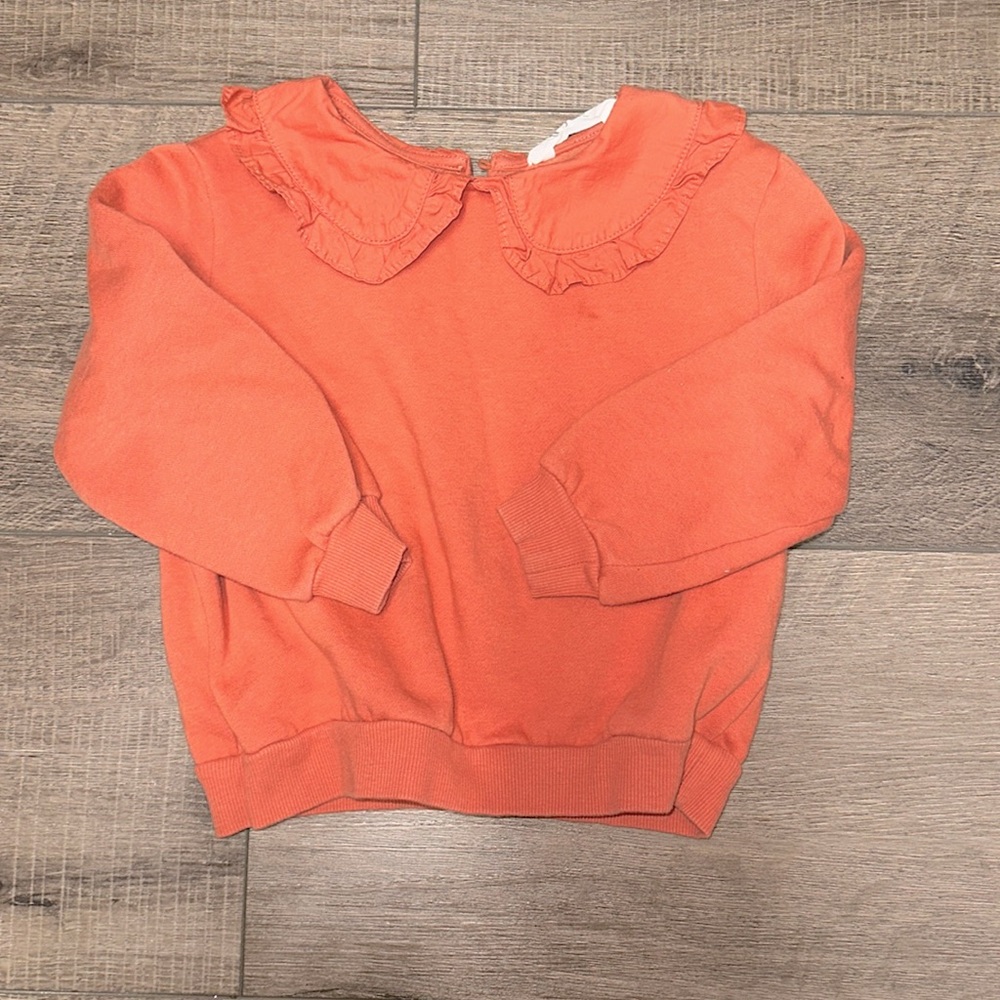 H&M Long-Sleeved Sweater with Ruffles Peter Pan Collar